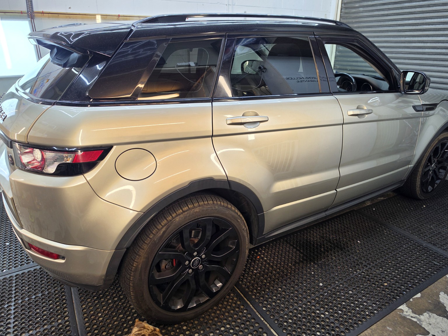 Silver SUV with tinted rear passenger windows